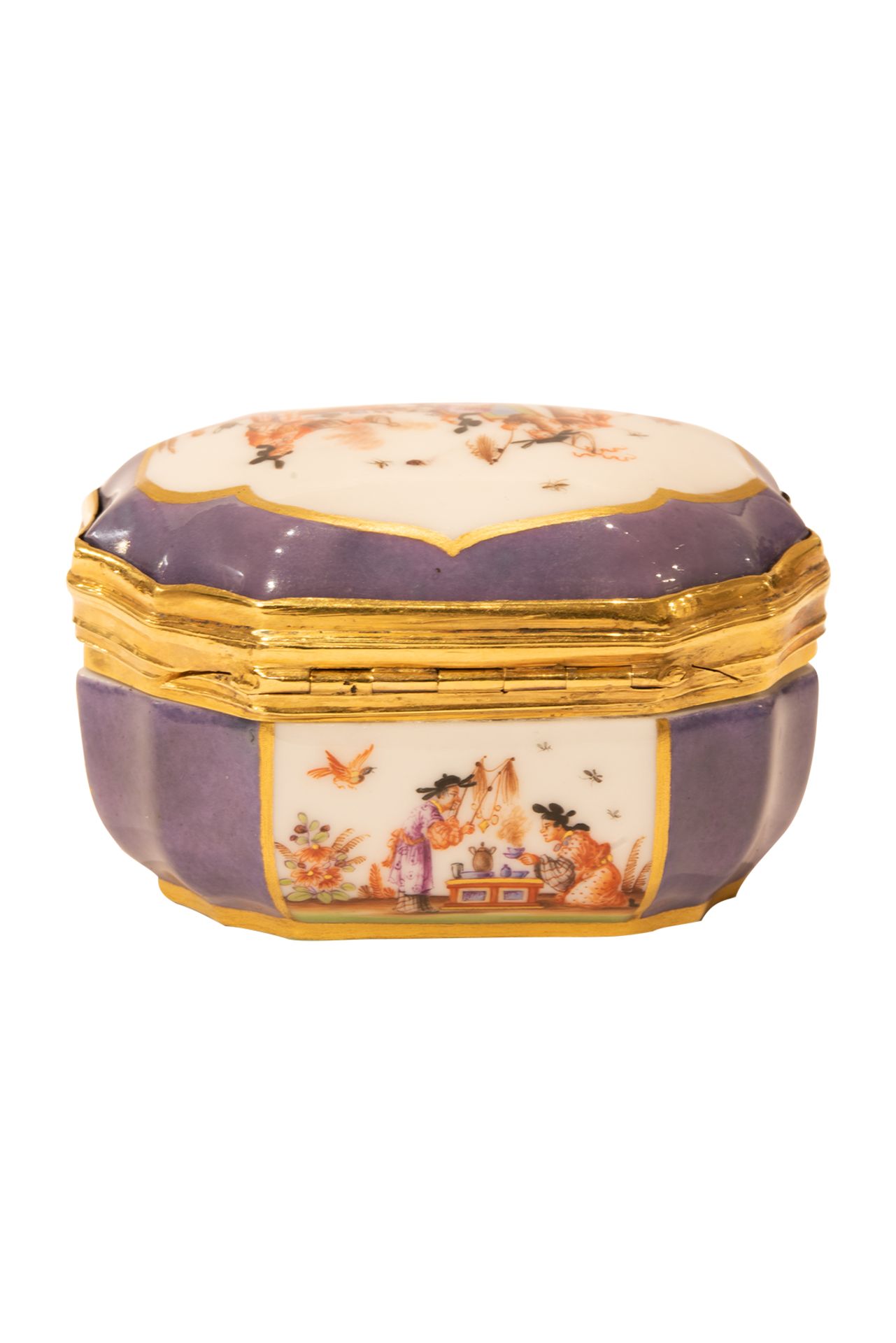 Tabatiere with chinoiseries, Meissen around 1750 - Image 6 of 8