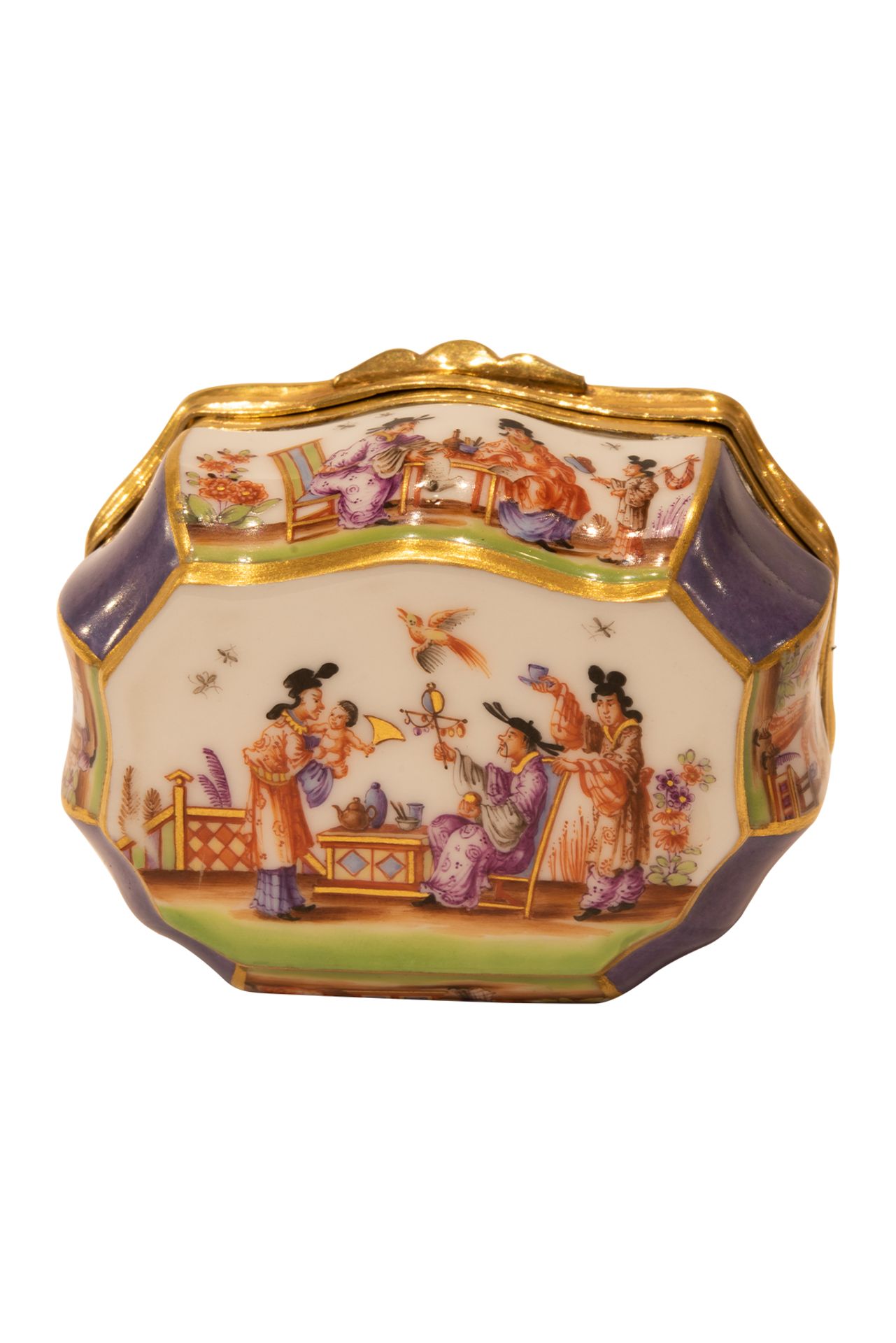 Tabatiere with chinoiseries, Meissen around 1750 - Image 8 of 8