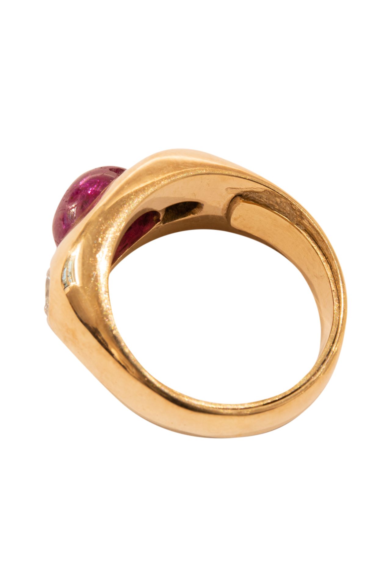Ring with brilliant diamonds and ruby - Image 3 of 4