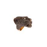 Panther Ring mit Brillanten