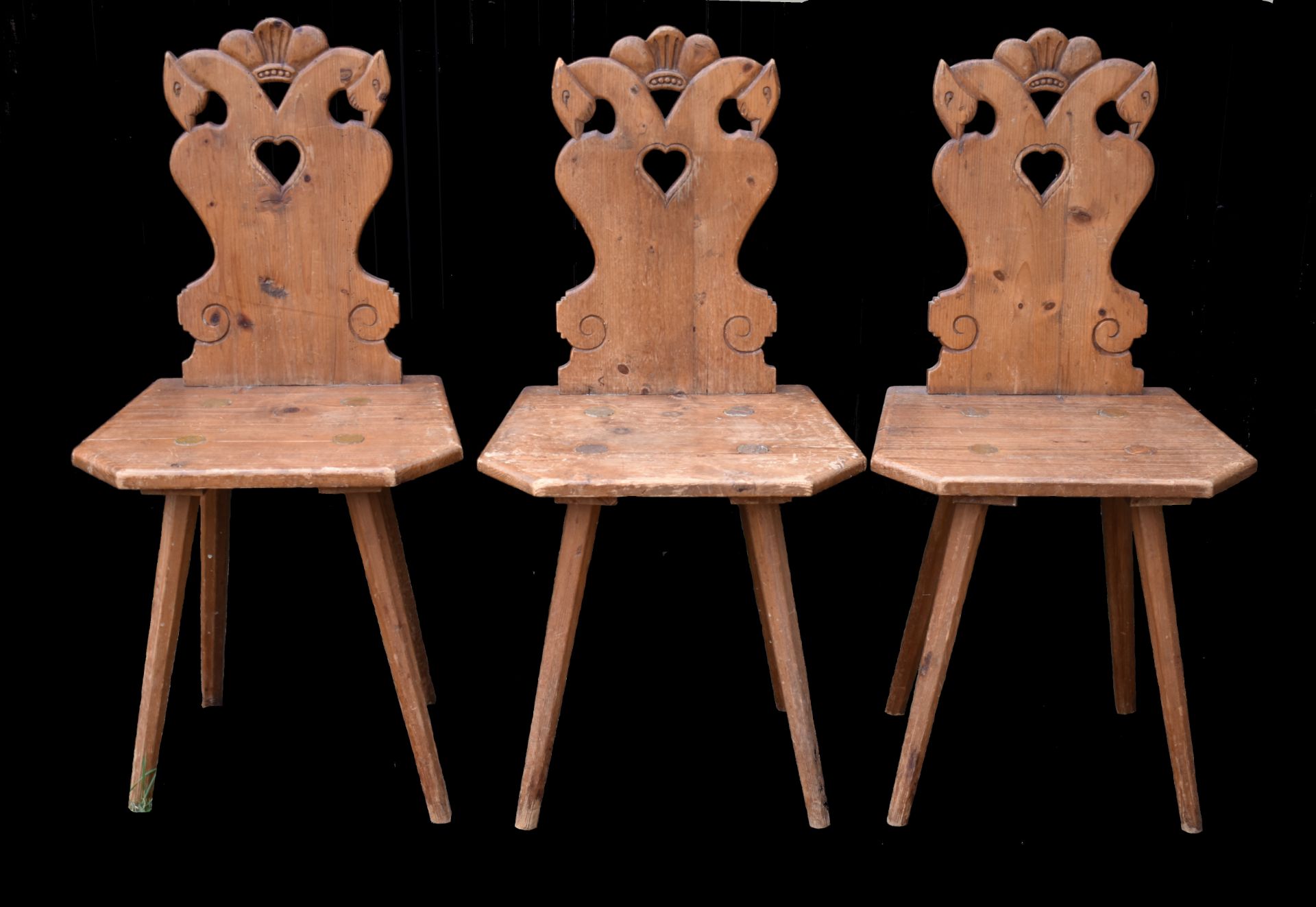 Biedermeier | 3 Chairs | Bauernsesseln