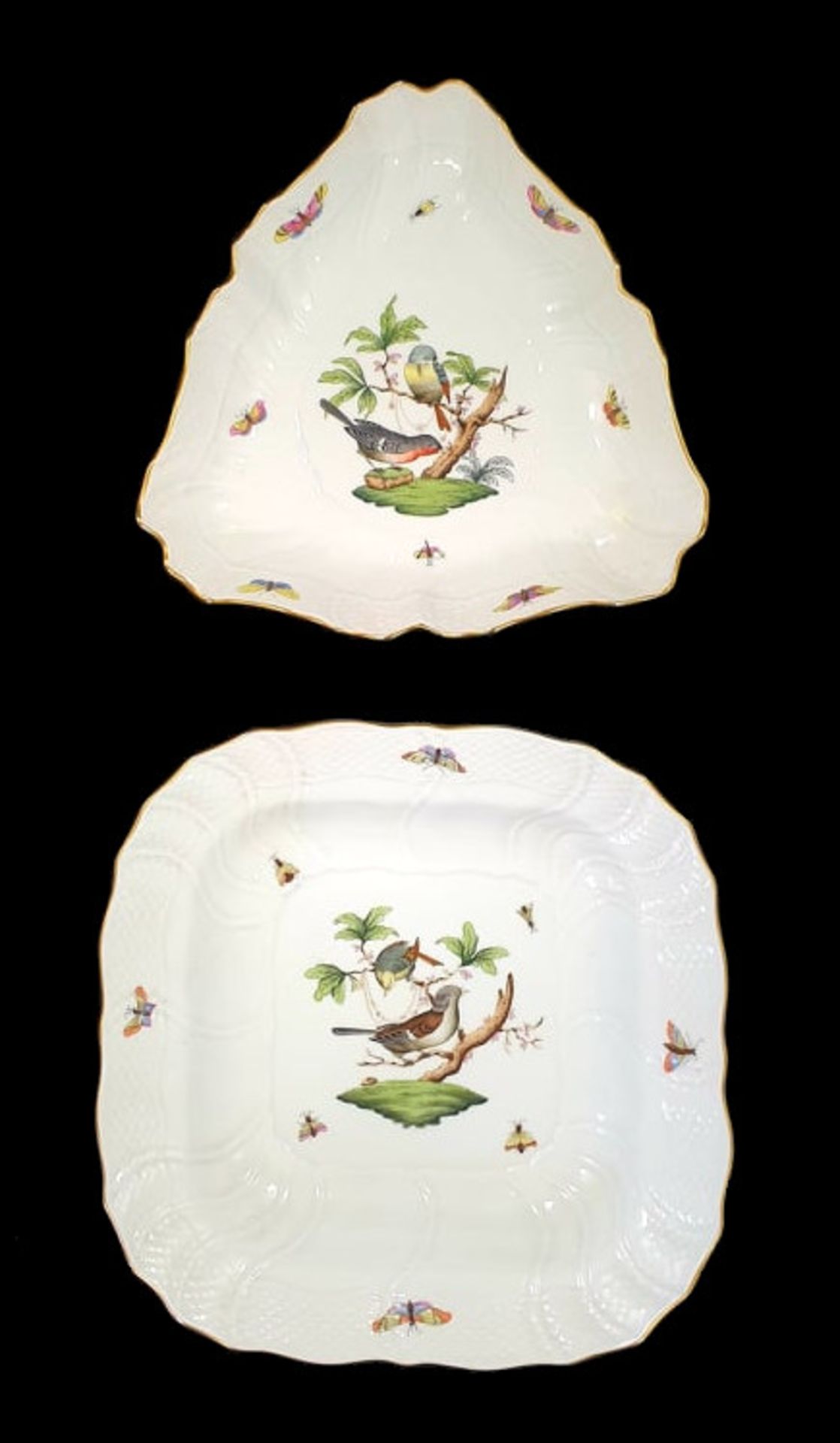 Herend | 2 Serving Bowls | Rothschild Birds