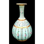 Bierdermeier Glass Vase | Enamel