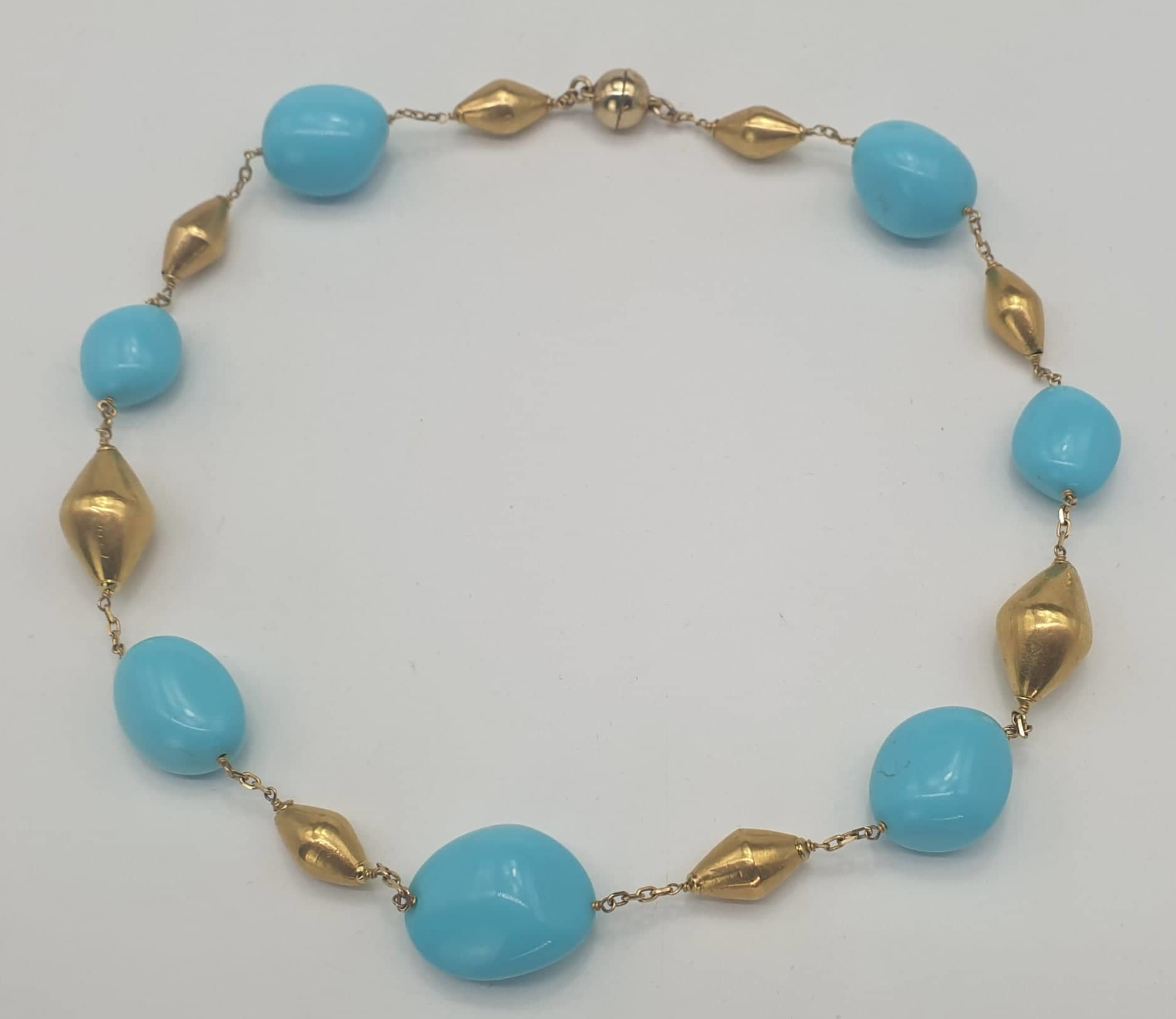 Turquoise | 14K Gold Necklace