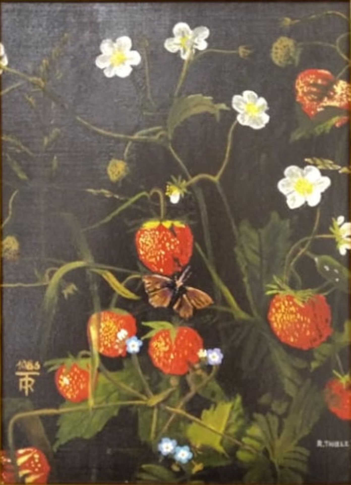 Oil on Canvas | Strawberries | Thiele