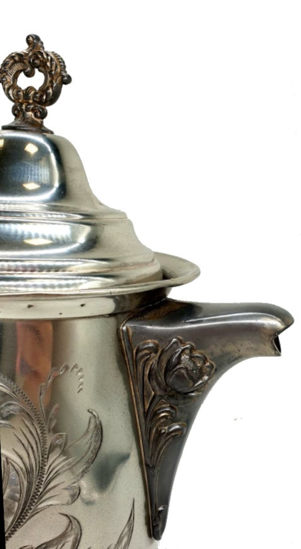 Silver Plated Coffee Pot | Sheffield Plate USA - Image 3 of 9