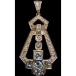 Diamond Pendant | Art - Deco