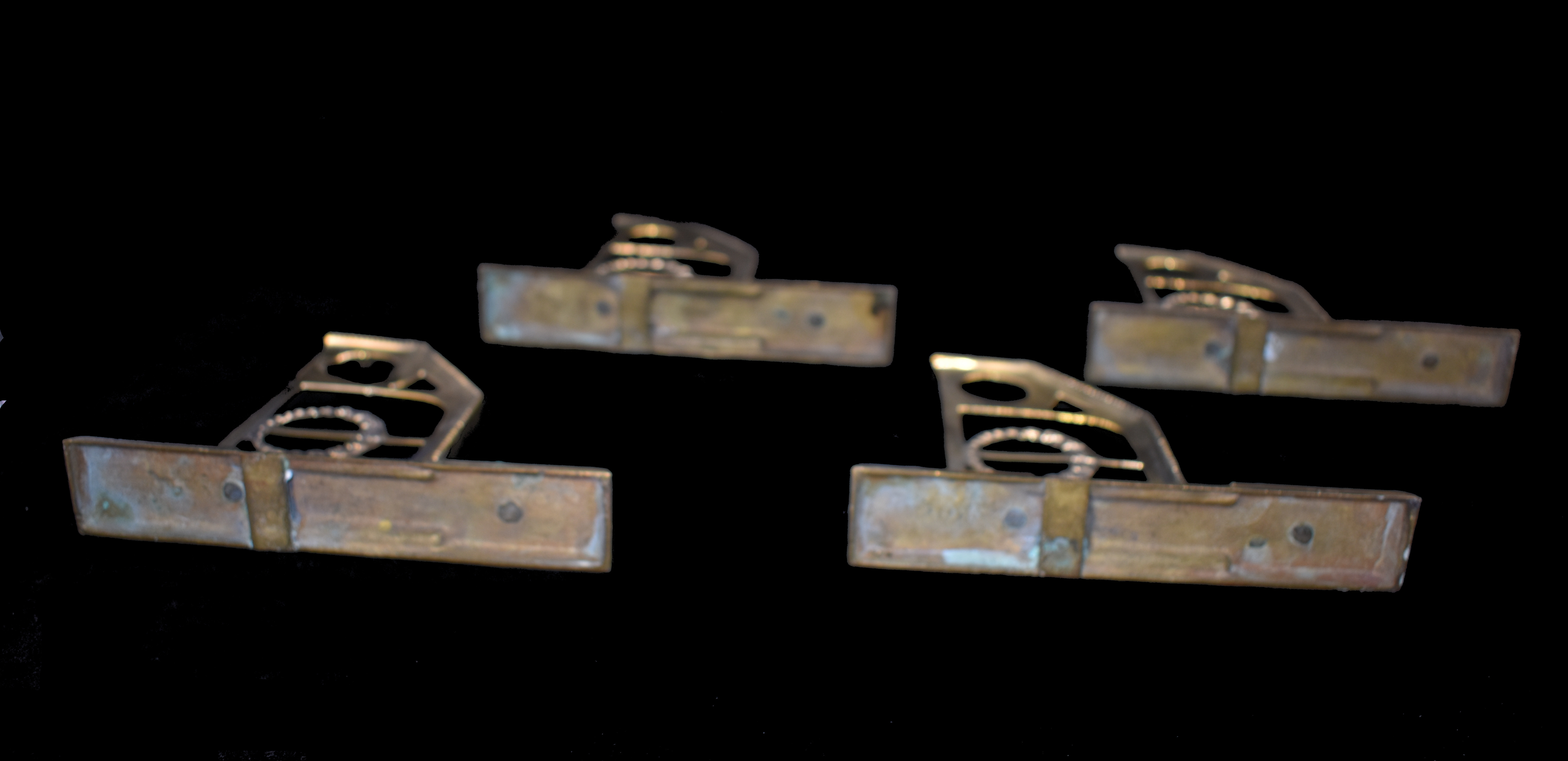 4 Brass Shelf Supports | Secessionist - Image 4 of 4