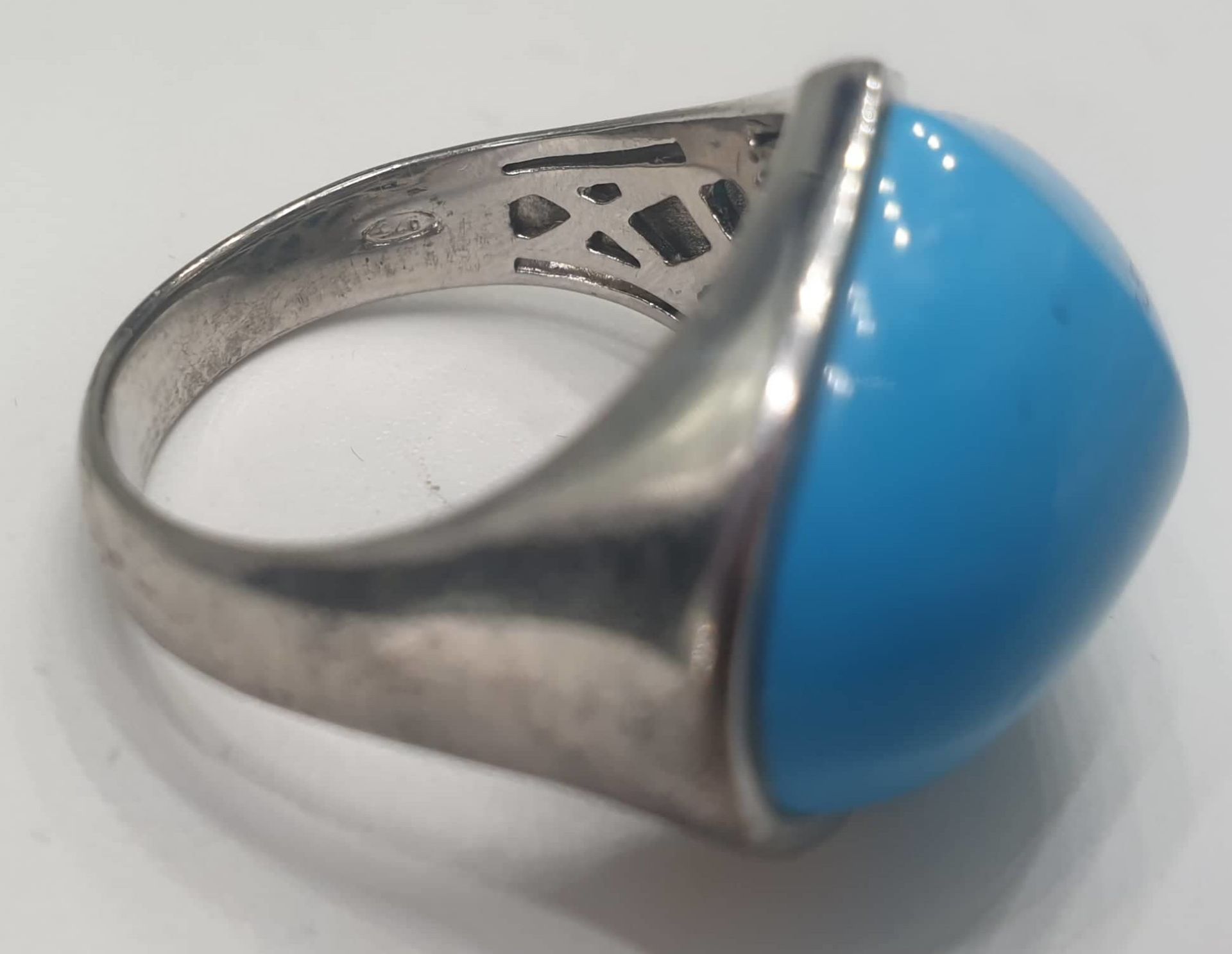 Turquoise | Silver Clips & Ring - Image 3 of 6