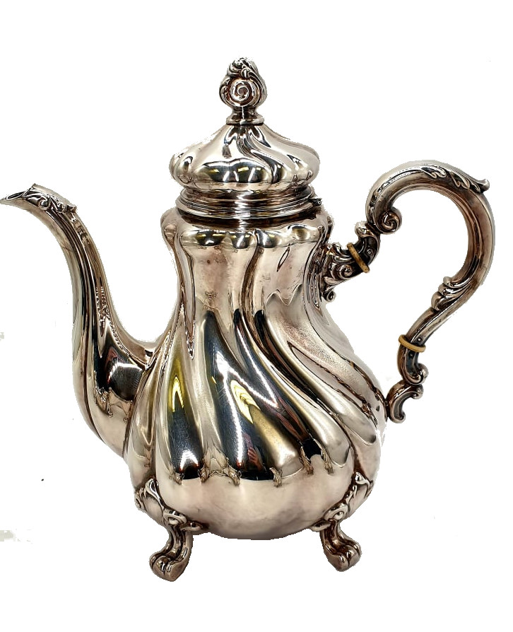 German Coffee Pot & Sugar Bowl | 830 Silver