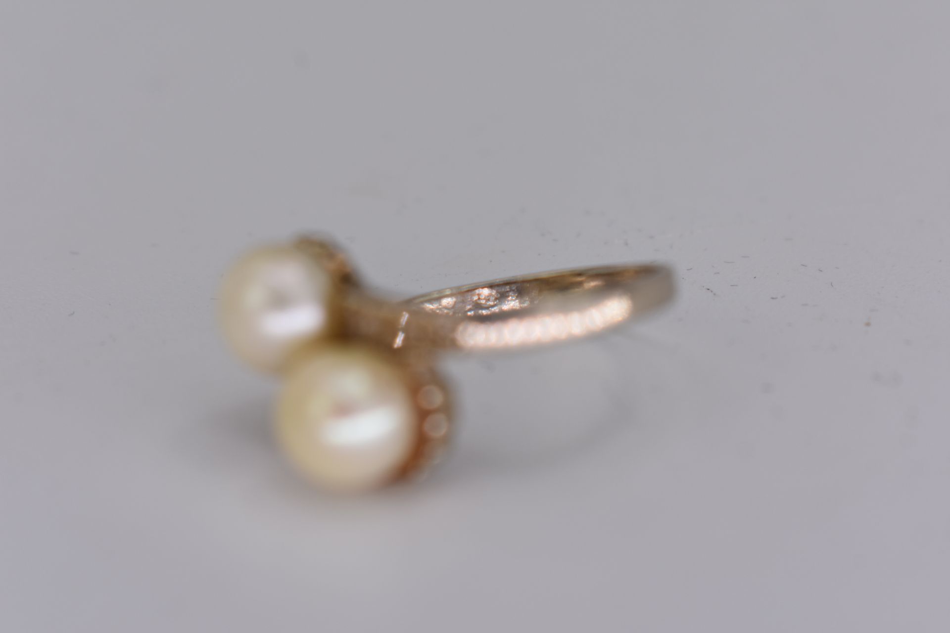 Akoya Pearls | Diamond | 14K Gold - Image 3 of 3