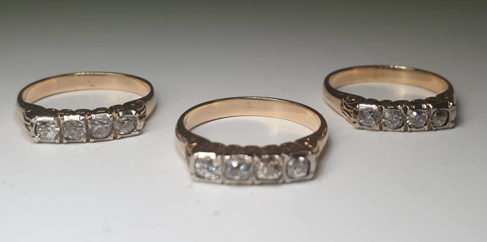 3 Diamond Rings | 14K Gold - Bild 5 aus 5
