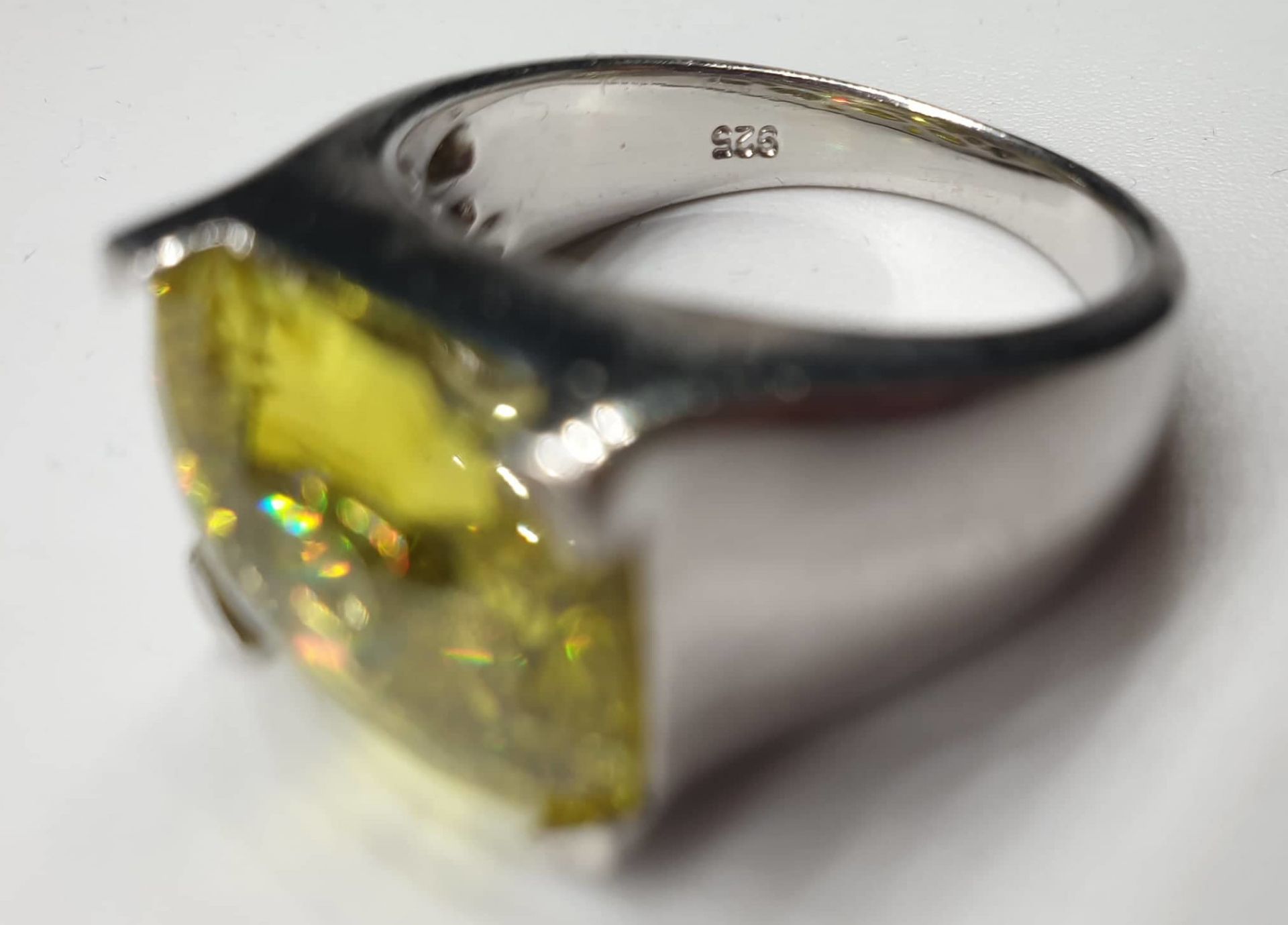 925 Silver Ring | Glass - Image 2 of 3