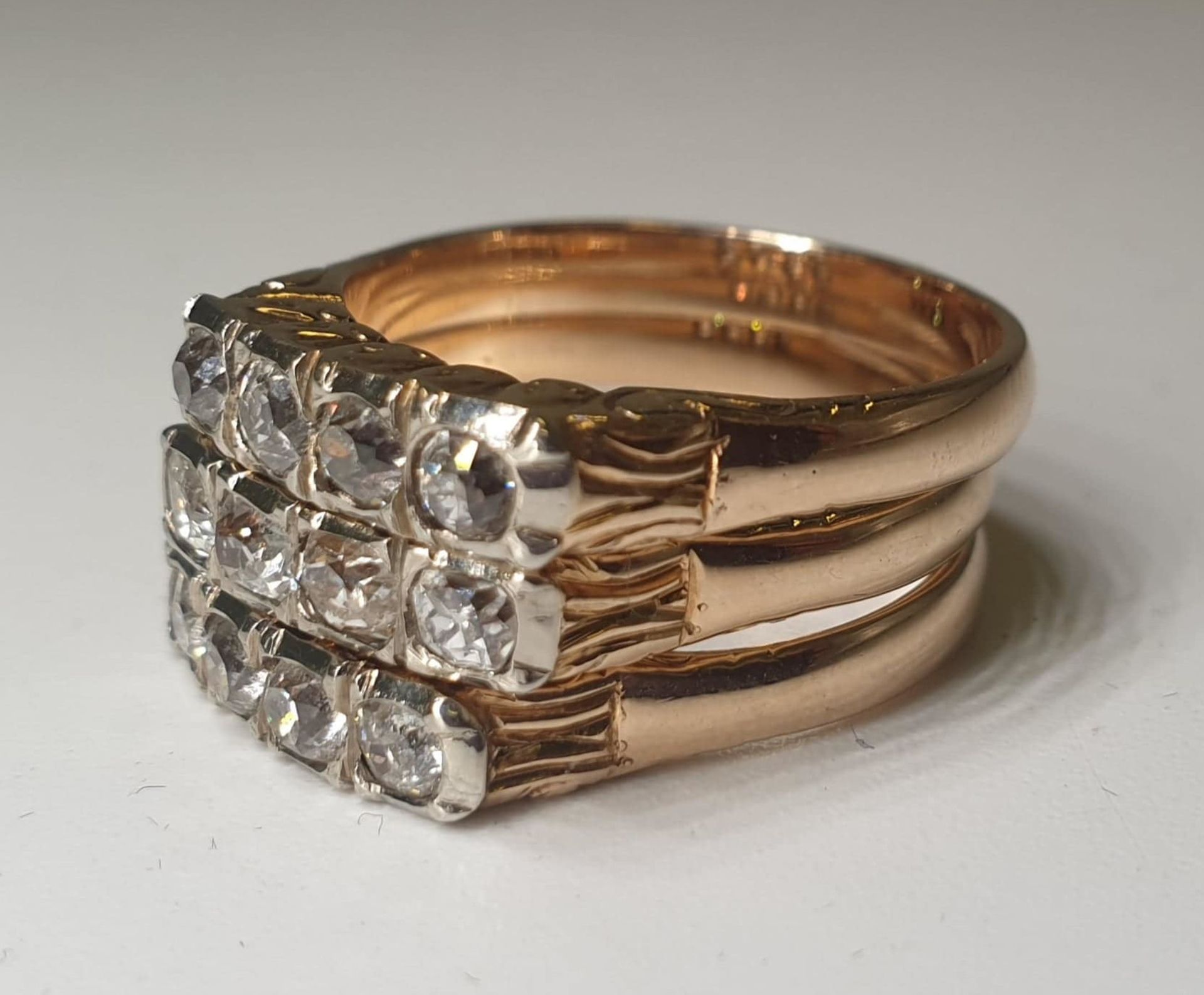 3 Diamond Rings | 14K Gold - Bild 2 aus 5