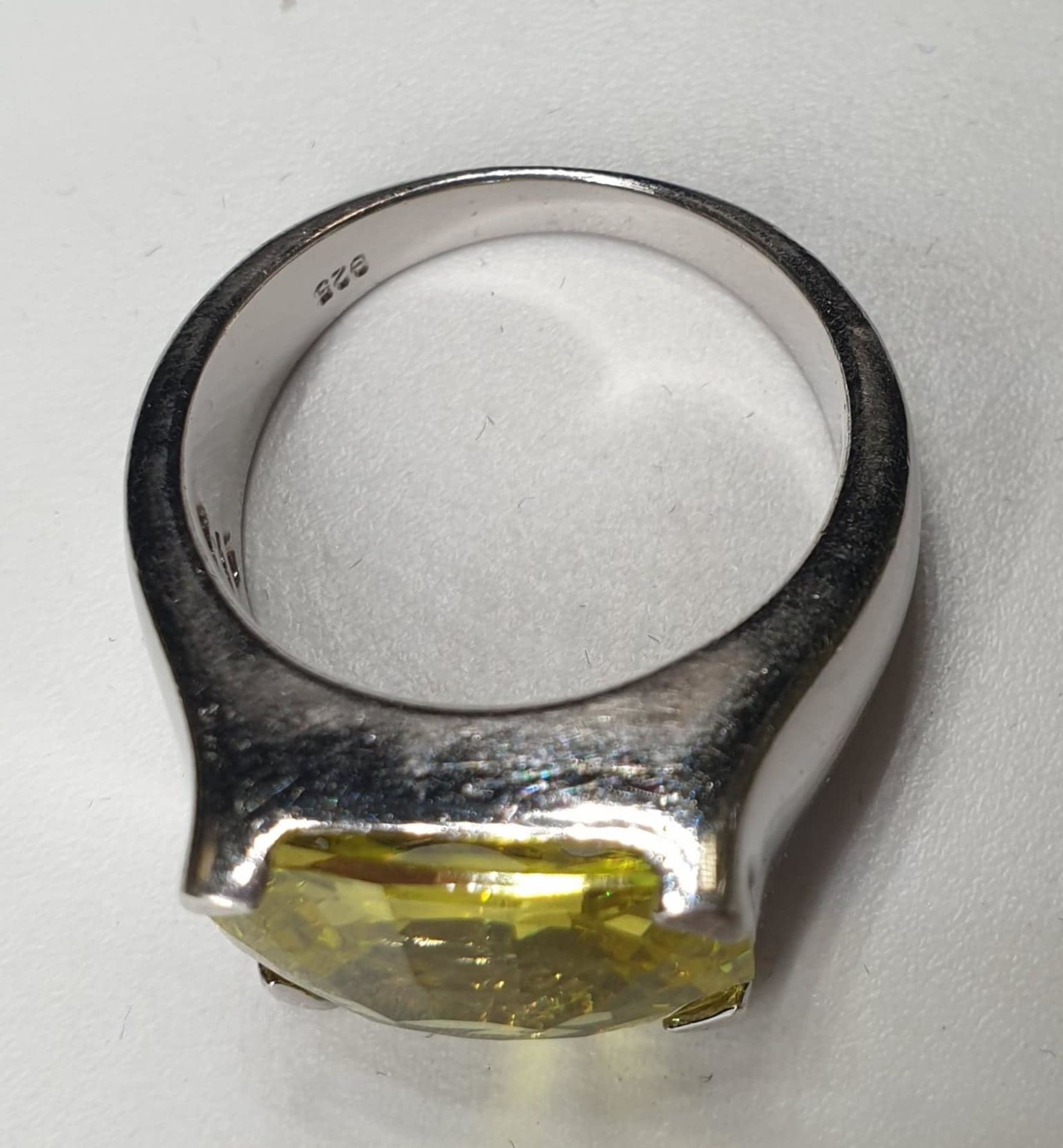 925 Silver Ring | Glass - Image 3 of 3