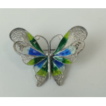 Butterfly | 925 Enamel Brooch.