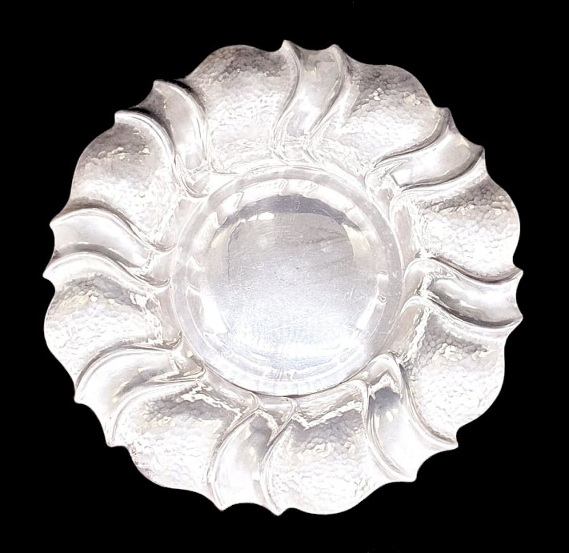 Silver Planished Art/Deco Bowl 800 Silver Ø 28cm - Image 2 of 5