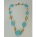 Turquoise | 14K Gold Necklace