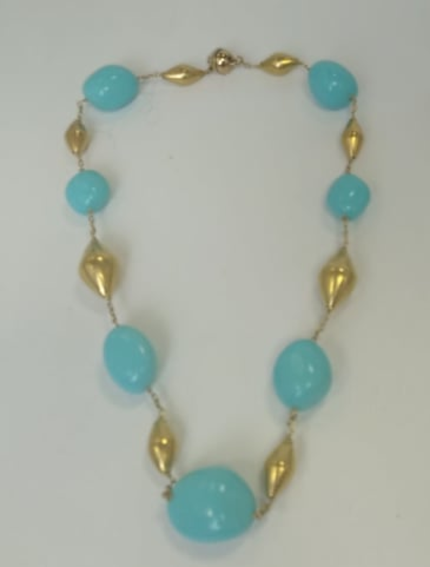 Turquoise | 14K Gold Necklace