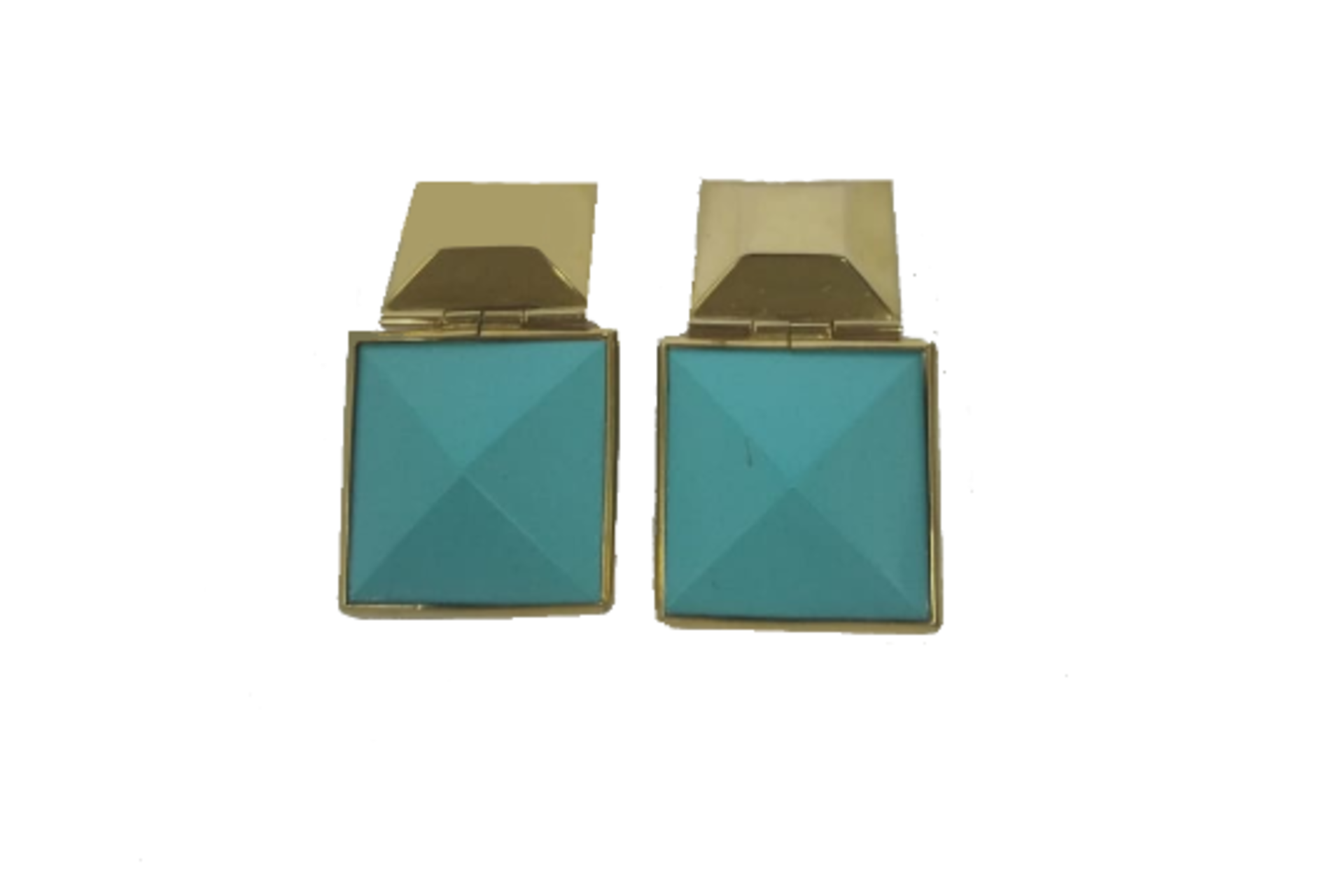 Ring & Ear Clips | Turquoise | 750 (18k) Gold - Bild 3 aus 9