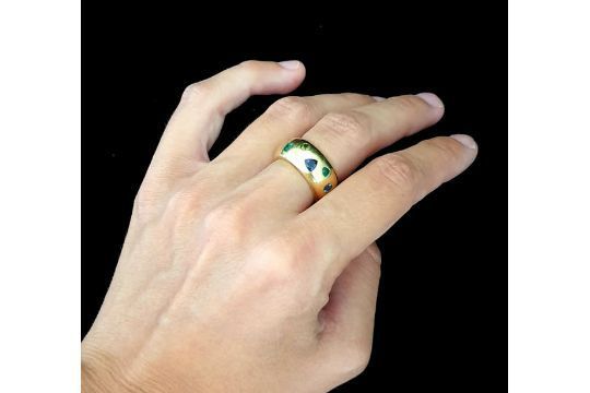 18k | Custom Gold Ring | 52.5 | M - Image 3 of 4