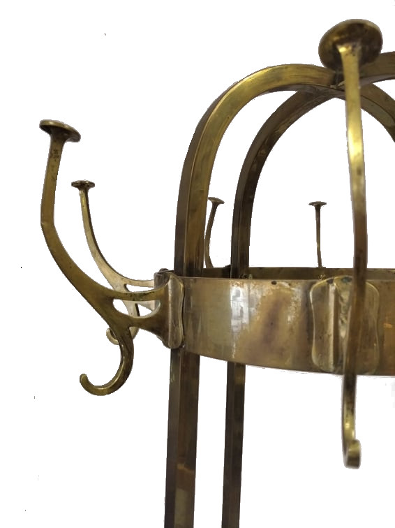 Jugendstil | Brass Coat Stand - Image 2 of 4