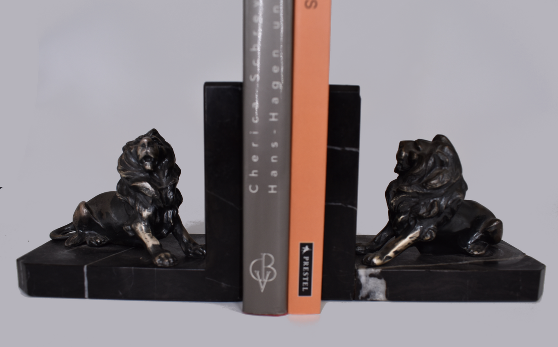 Brass Bookends | Lions