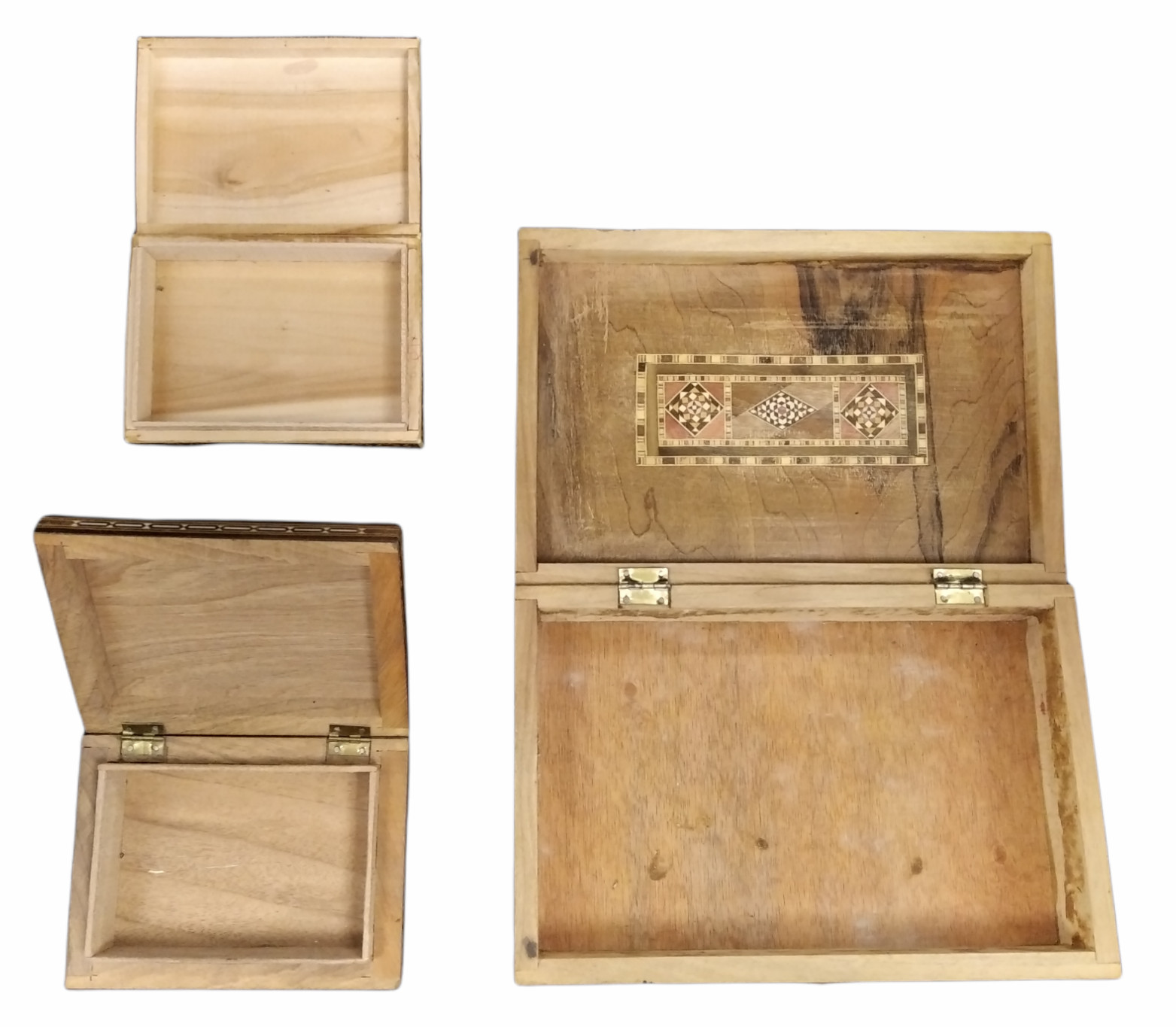 3 Wooden Syrian Boxes - Image 4 of 4
