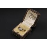 9Ct Gold Ladies Ring in Original Jewellers Box - 2.1grams