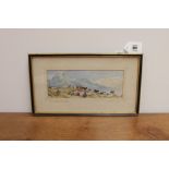 Framed Watercolour by William Delamotte Depicting Cattle