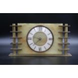 English 1930s Art Deco Mantle Clock