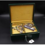 Large Lockable Jewellery Box with watches, costume jewellery etc