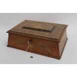 Complete with contents, an Ornate Victorian Sewing Box dated 1861 Killarney Lakes, and the name of