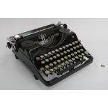 A World War Two Werk-Somerda-Eriurt (Rheinmetall) German typewriter - the name is partially rubbed