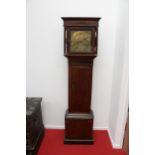 Early 19th Century Mahogany Longcase clock by Thomas and William Stripling of Lichfield, the hood.