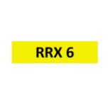 Cherished Registration Number RRX 6 On retention Certificate