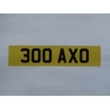 Cherished Registration Number 300 AXO on Retention