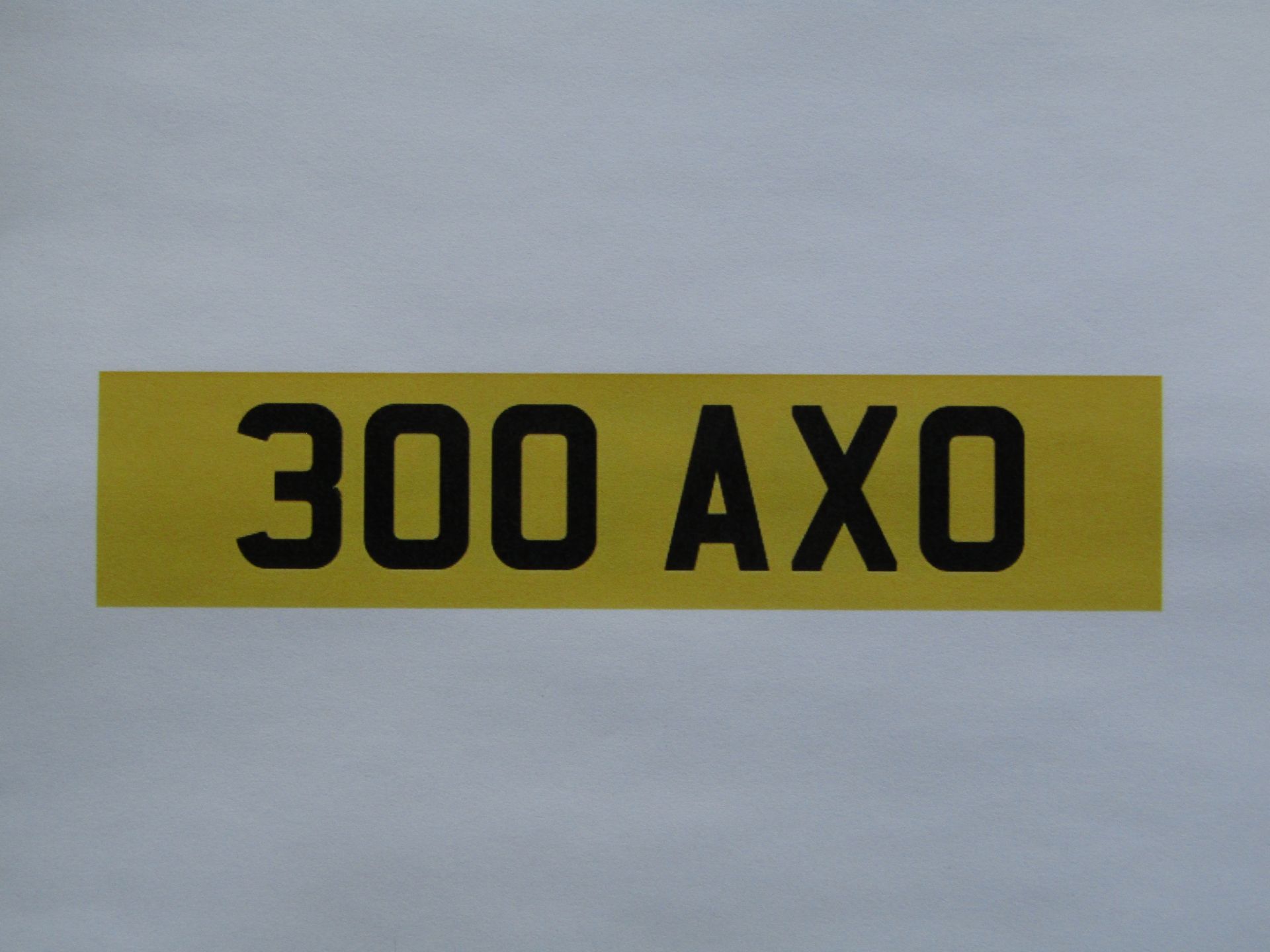 Cherished Registration Number 300 AXO on Retention