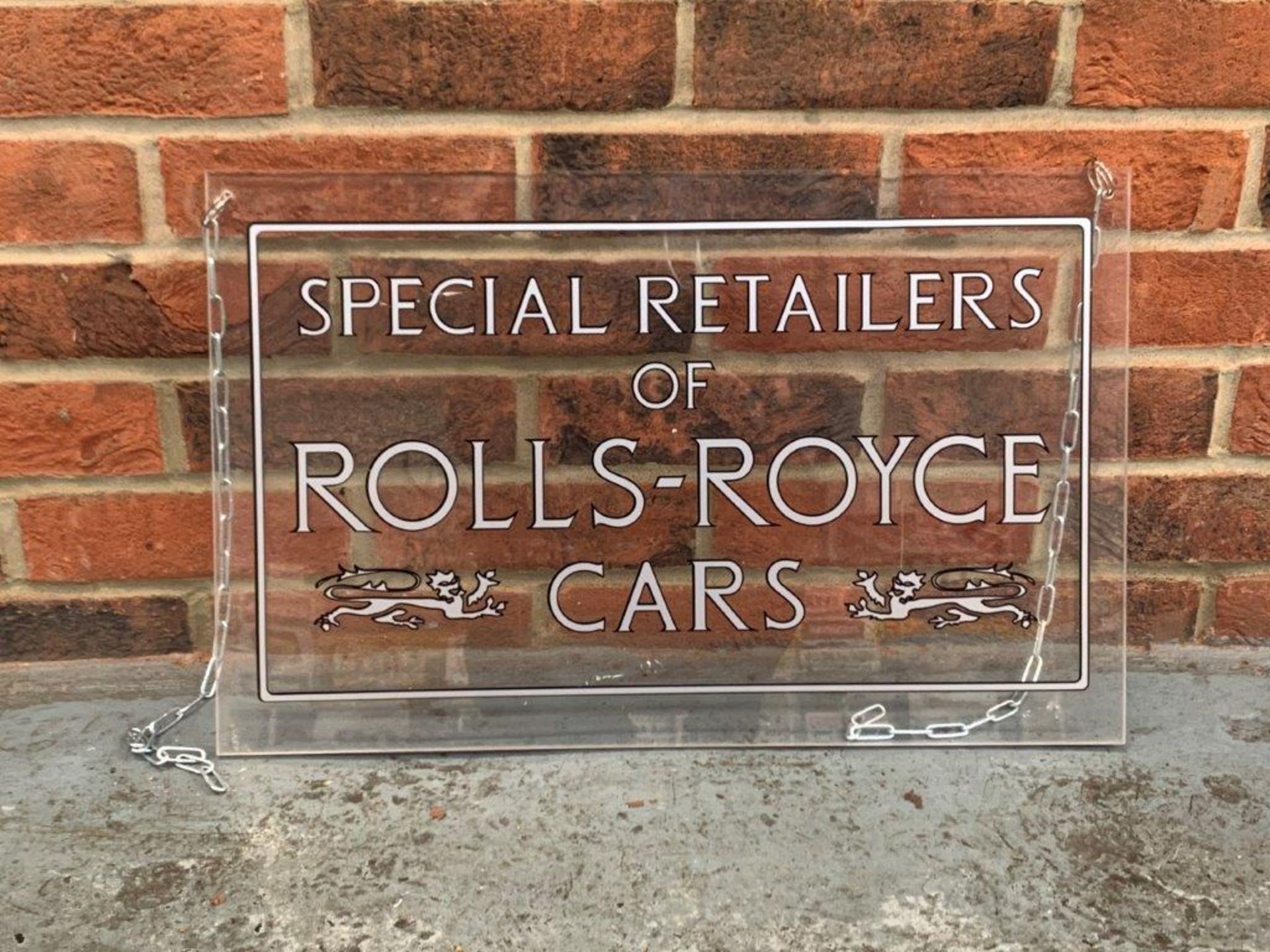Special retailers of Rolls Royce Cars Sign