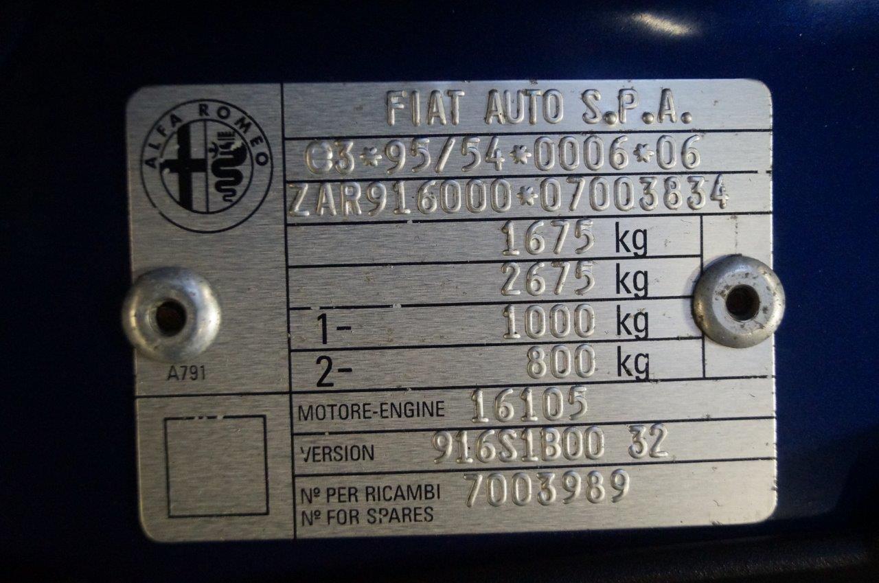 2001 Alfa Romeo Spider 3 Litre V6 - Image 12 of 17