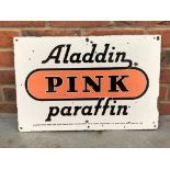 Aladdin Pink Paraffin Enamel Sign