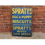 Spratt's Vintage Enamel Sign