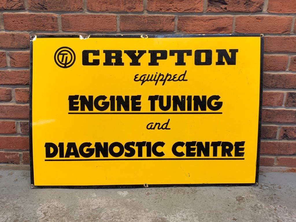 Crypton Engine Tuning Diagnostic Centre Enamel Sign