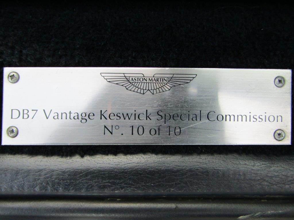 2003 Aston Martin DB7 Vantage Volante Keswick Edition Auto - Image 10 of 16