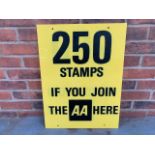AA Stamps Perspex Sign