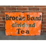 Vintage Brooke Bond Dividend Tea Enamel Sign