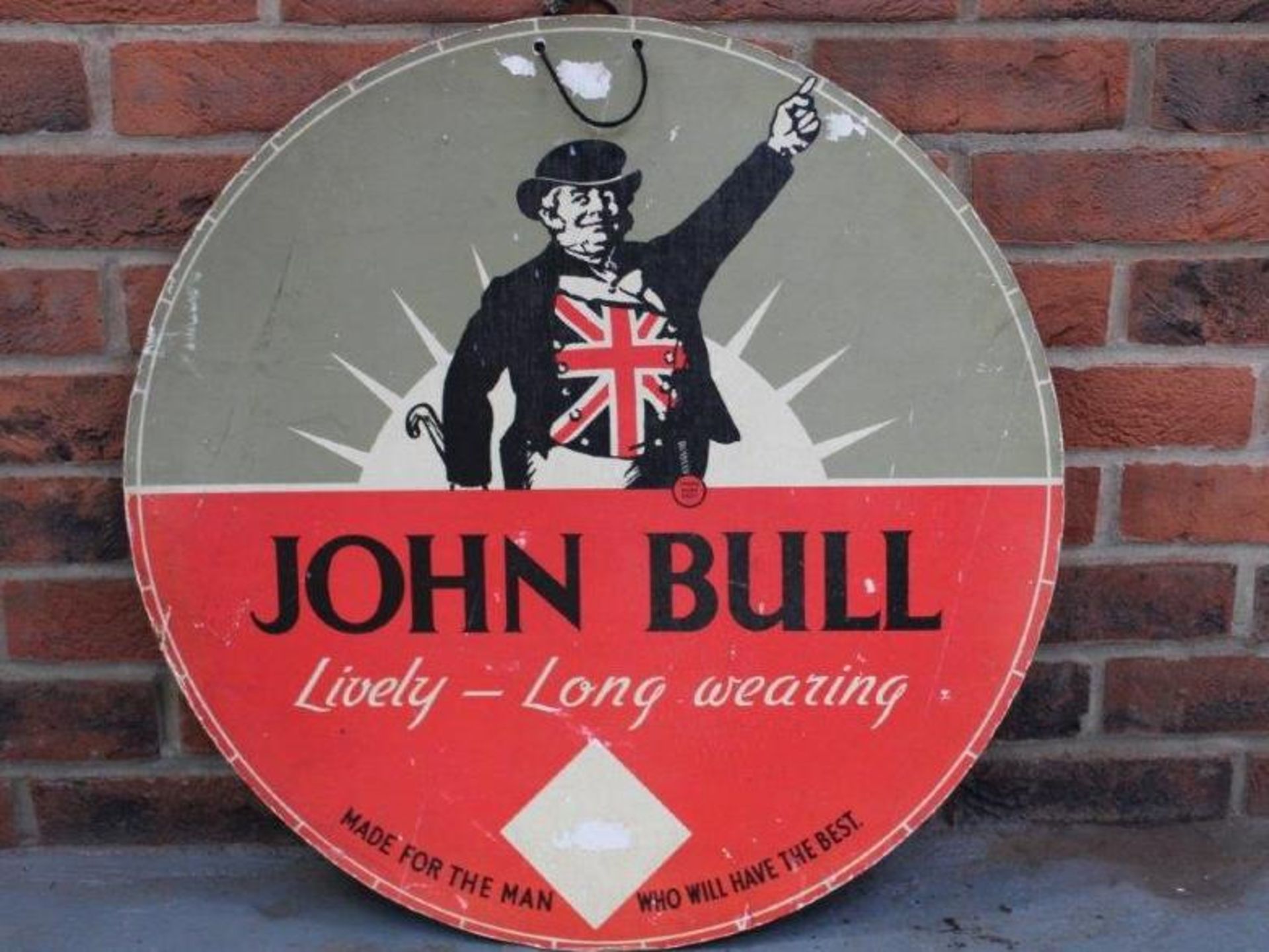 John Bull Tyres Single Sided Sign On Board