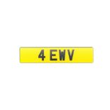 4 EWV Registration Number on Retention Certificate