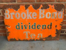 Brooke Bond Dividend Tea Enamel Sign