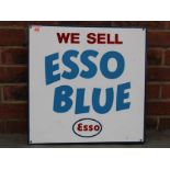 We Sell Esso Blue Vintage Double Sided Flanged Sign